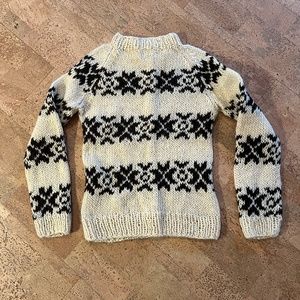 Gudrun & Gudrun Vón Sweater, XS, Off White/Brown, "Sarah Lund Sweater"